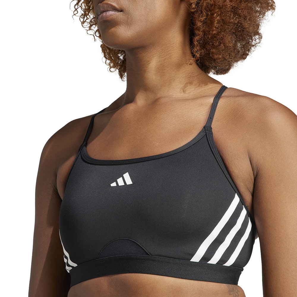 アディダス（adidas）（レディース）Aeroreact トレーニング ライトサポート スリーストライプスブラ IKV31-IQ3354