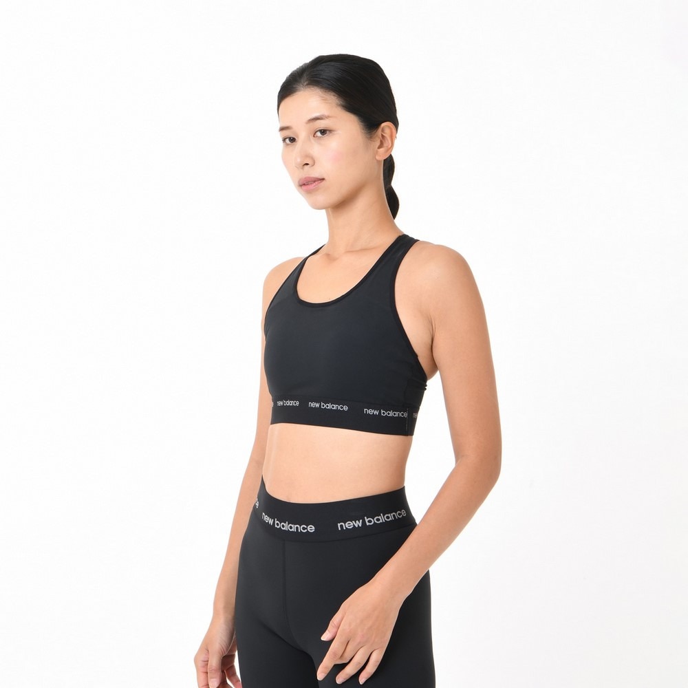 ニューバランス（new balance）（レディース）Sleek ミディアムサポート スポーツブラ WB41048BK