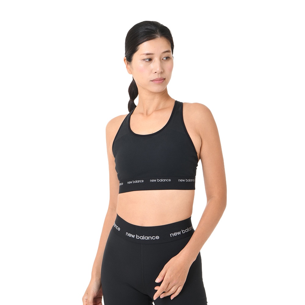 ニューバランス（new balance）（レディース）Sleek ミディアムサポート スポーツブラ WB41048BK