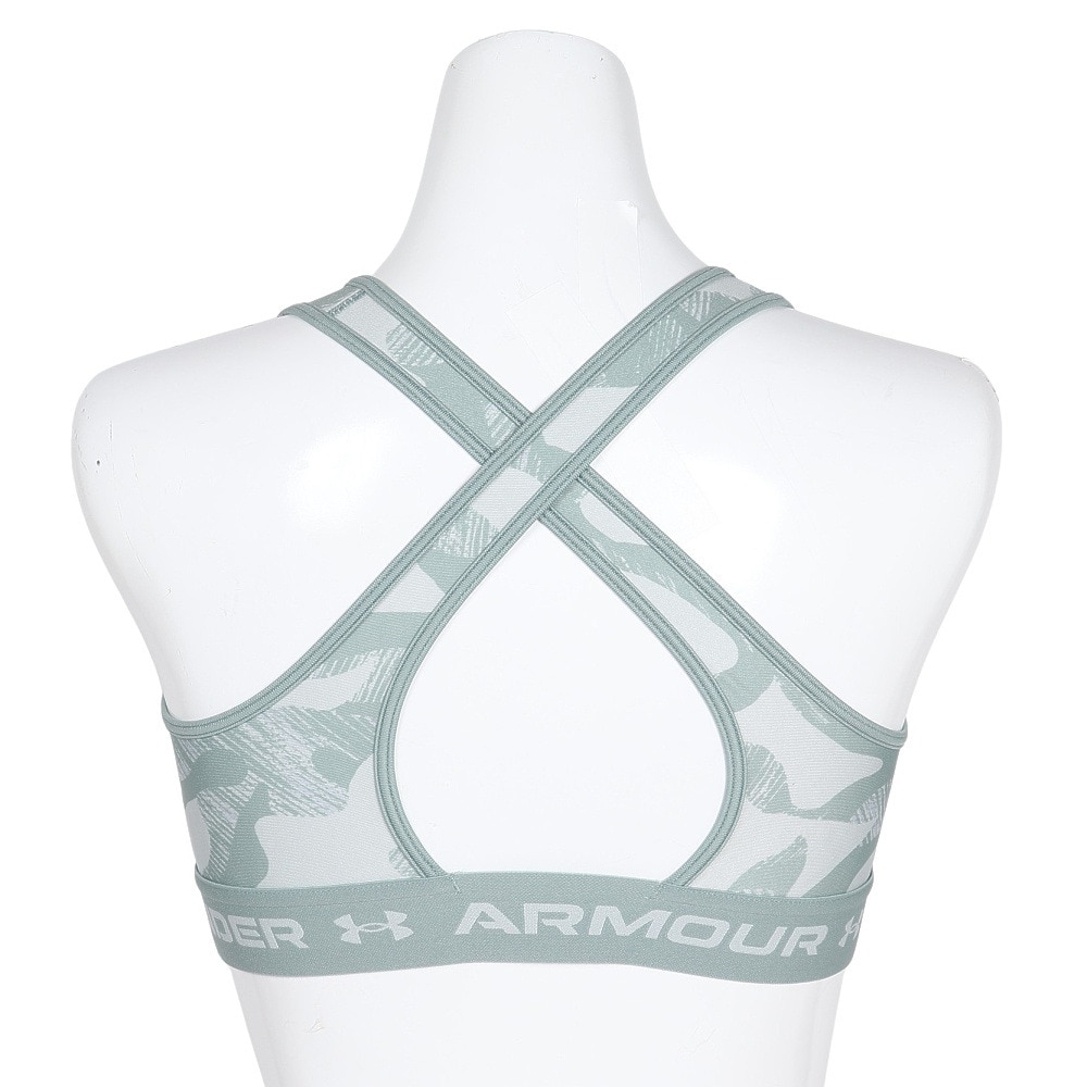 アンダーアーマー（UNDER ARMOUR）（レディース）クロスバックブラ プリント ミディアムサポート 6001296 348
