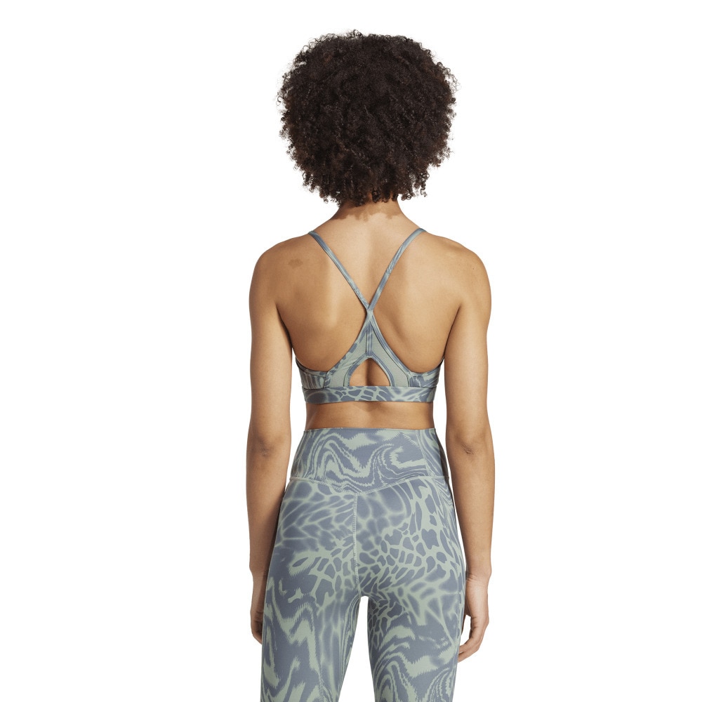 アディダス（adidas）（レディース）TRN スリーストライプス AER AOP ブラ KUC93-JH1424
