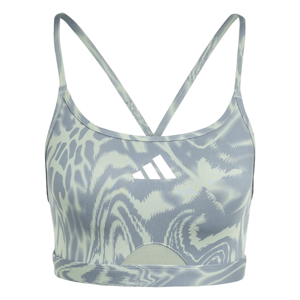 アディダス（adidas）（レディース）TRN スリーストライプス AER AOP ブラ KUC93-JH1424