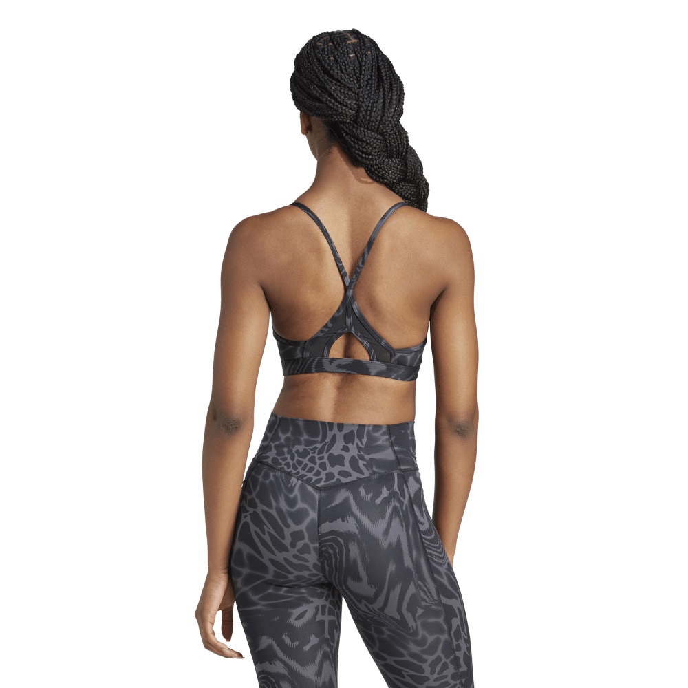 アディダス（adidas）（レディース）TRN スリーストライプス AER AOP ブラ KUC93-JH1428