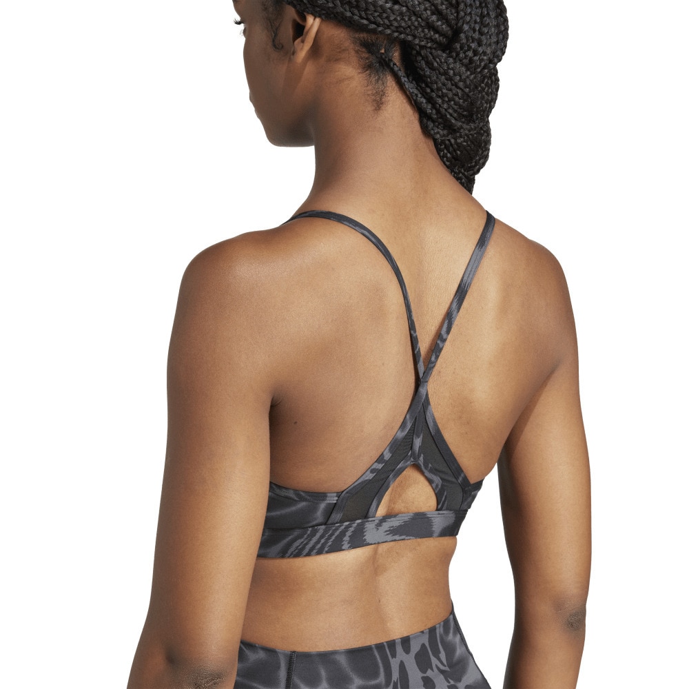 アディダス（adidas）（レディース）TRN スリーストライプス AER AOP ブラ KUC93-JH1428