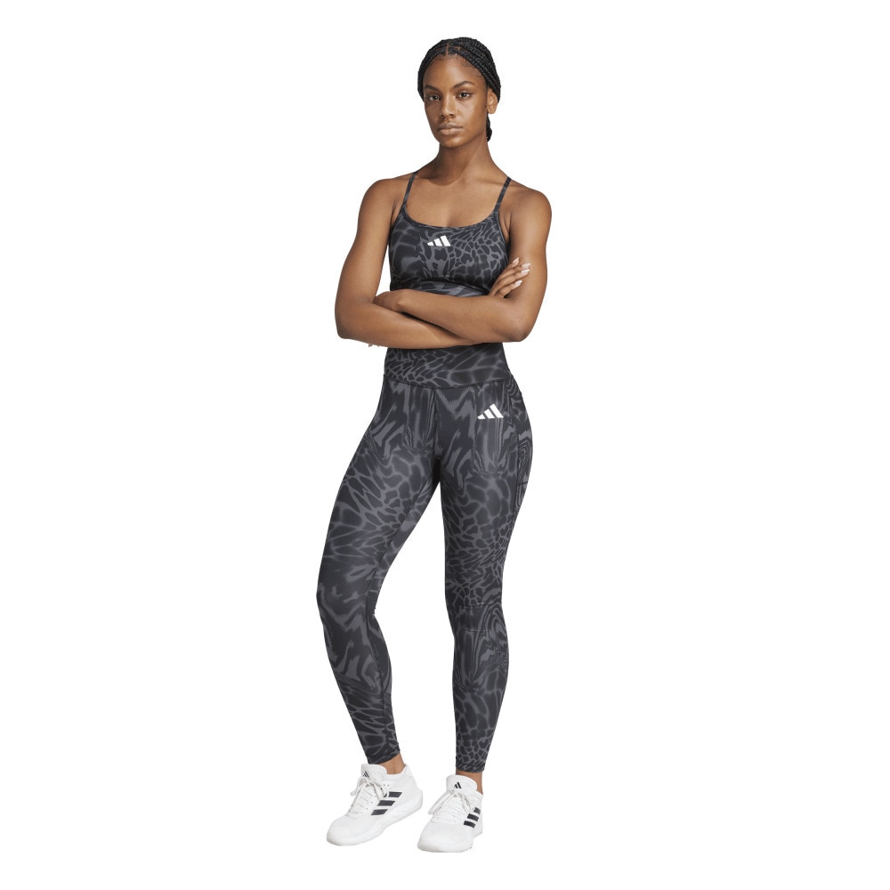 アディダス（adidas）（レディース）TRN スリーストライプス AER AOP ブラ KUC93-JH1428