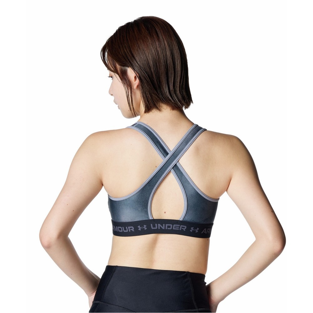 アンダーアーマー（UNDER ARMOUR）（レディース）クロスバックブラ プリント ミディアムサポート 6007695 001