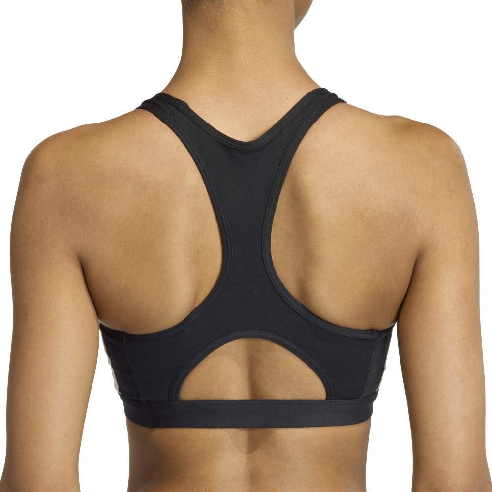 アディダス（adidas）（レディース）Optime エッセンシャルズ ワークアウト スリーストライプス ミディアムサポートブラ CI156-KB4383