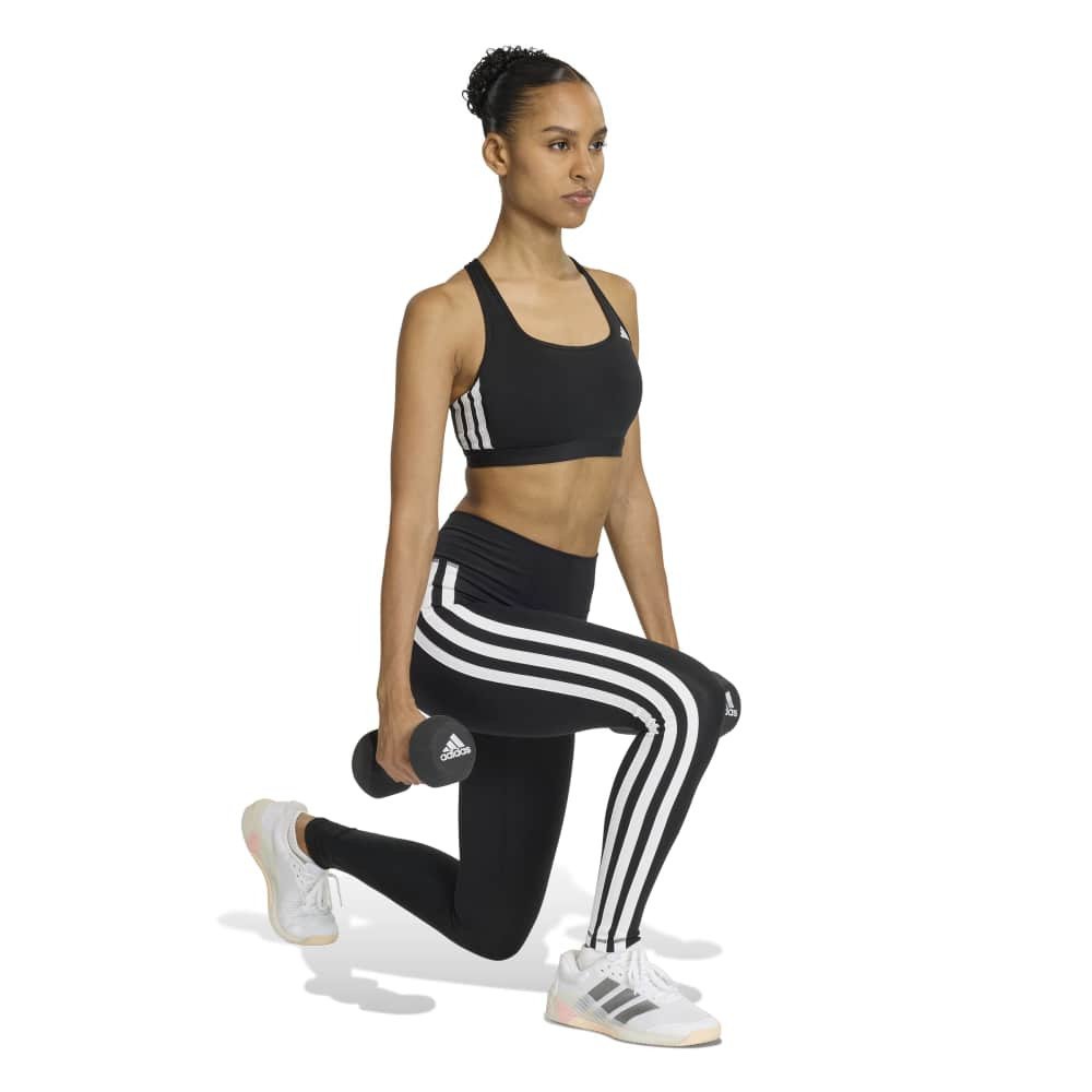 アディダス（adidas）（レディース）Optime エッセンシャルズ ワークアウト スリーストライプス ミディアムサポートブラ CI156-KB4383