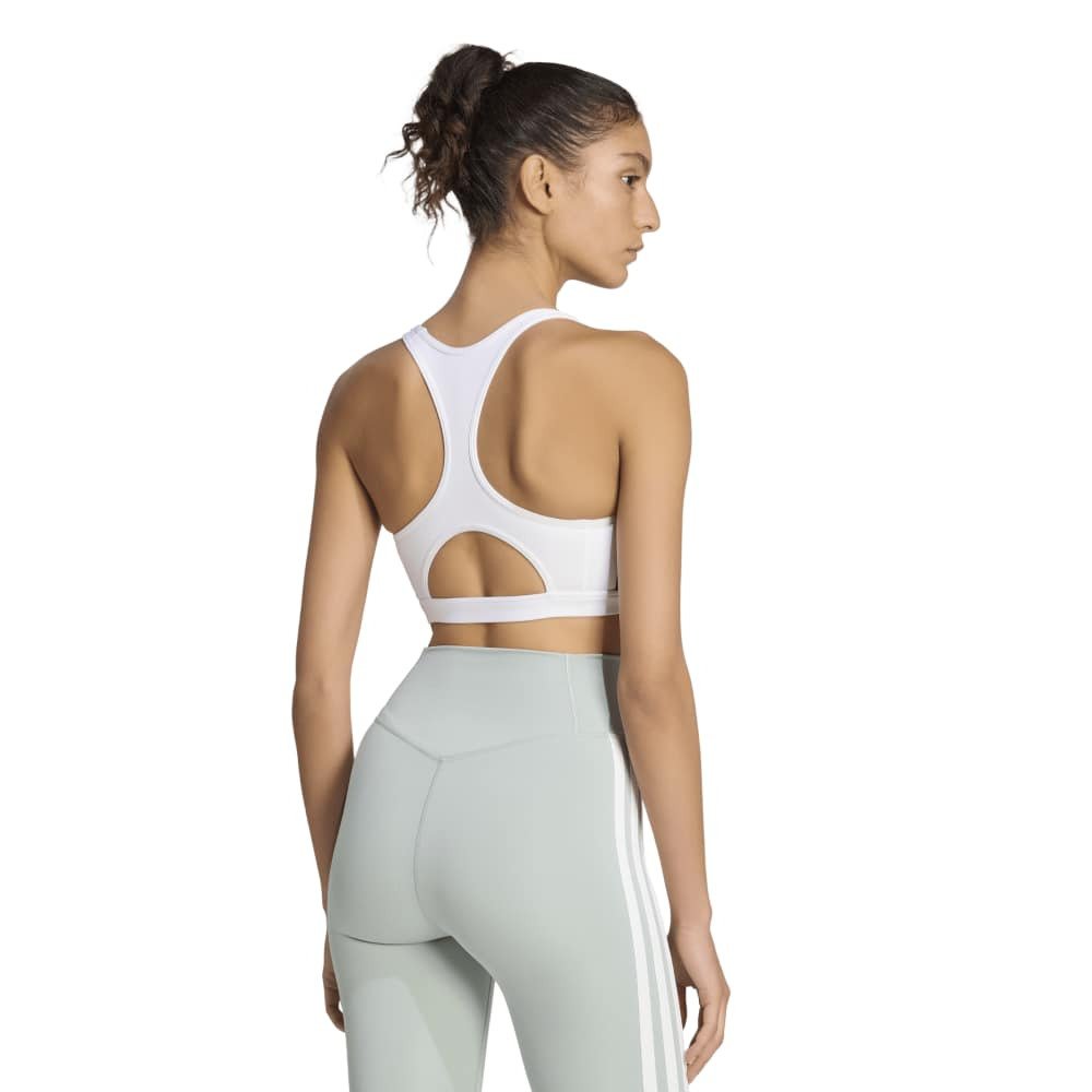 アディダス（adidas）（レディース）Optime エッセンシャルズ ワークアウト スリーストライプス ミディアムサポートブラ CI156-KA4703