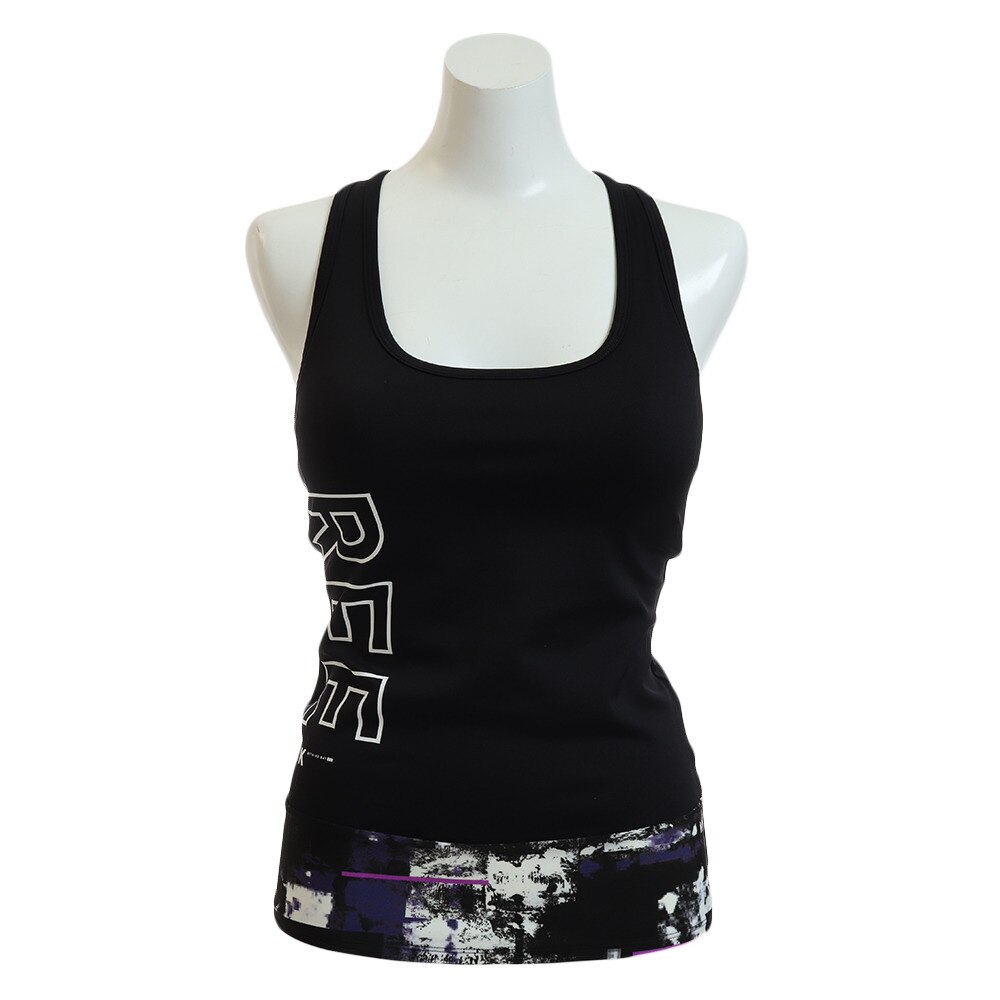  キレイフィット グラフィックロングタンクトップ FYG94-ED3711