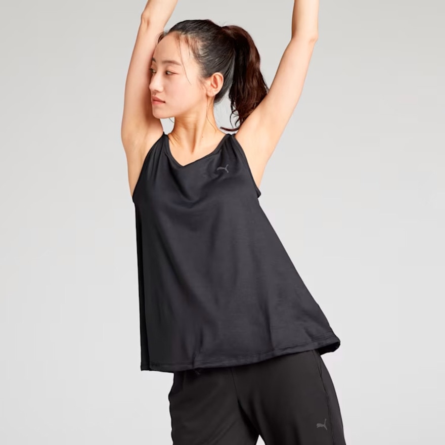 プーマ（PUMA）（レディース）ヨガ スタジオ ブラ カップ タンクトップ 527013 01 BLK
