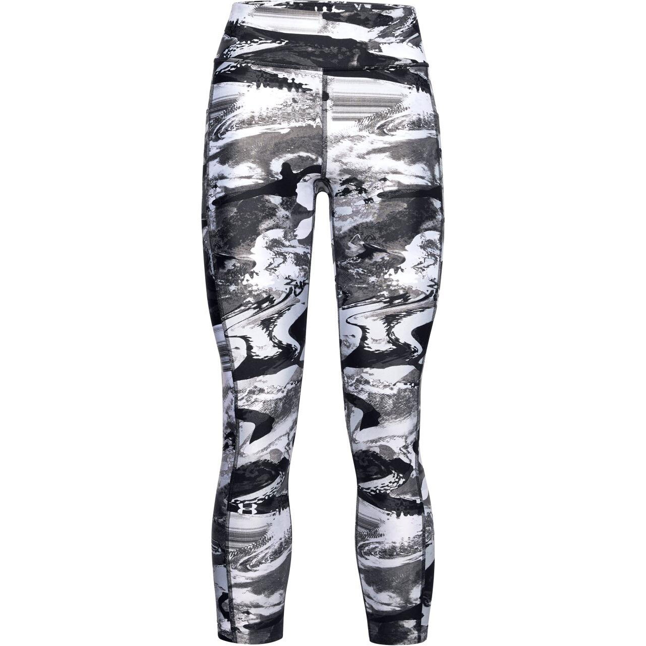  ヒートギアアーマー プリント アンクルクロップ 1353296 BLK/WHT AT オンライン価格