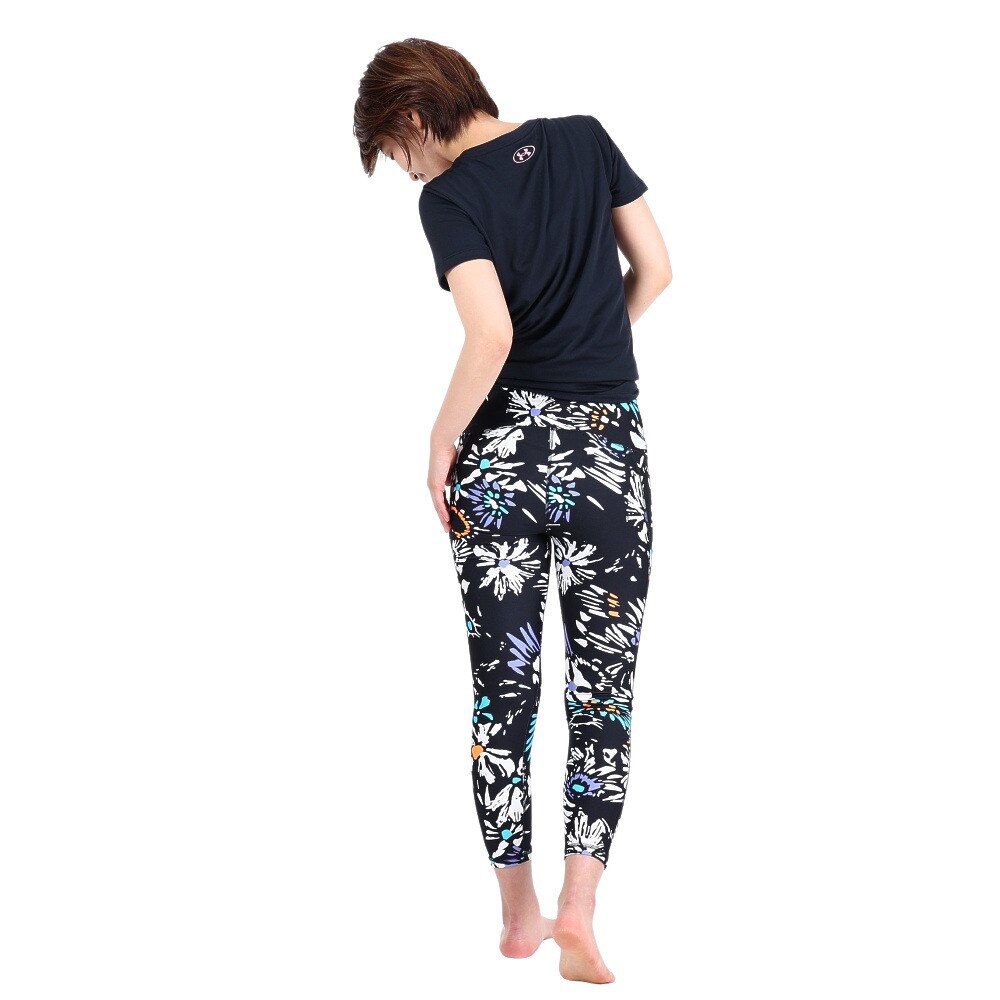 アンダーアーマー（UNDER ARMOUR）（レディース）ヒートギア(夏向け) アンクルレギンス プリント 1379137 001