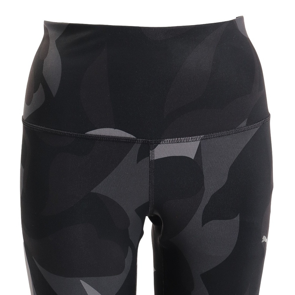 プーマ｜プーマ（PUMA）（レディース）タイツ ヨガ スタジオ AOP トレンド タイツ 523611 51 BLK  スポーツ用品はスーパースポーツゼビオ