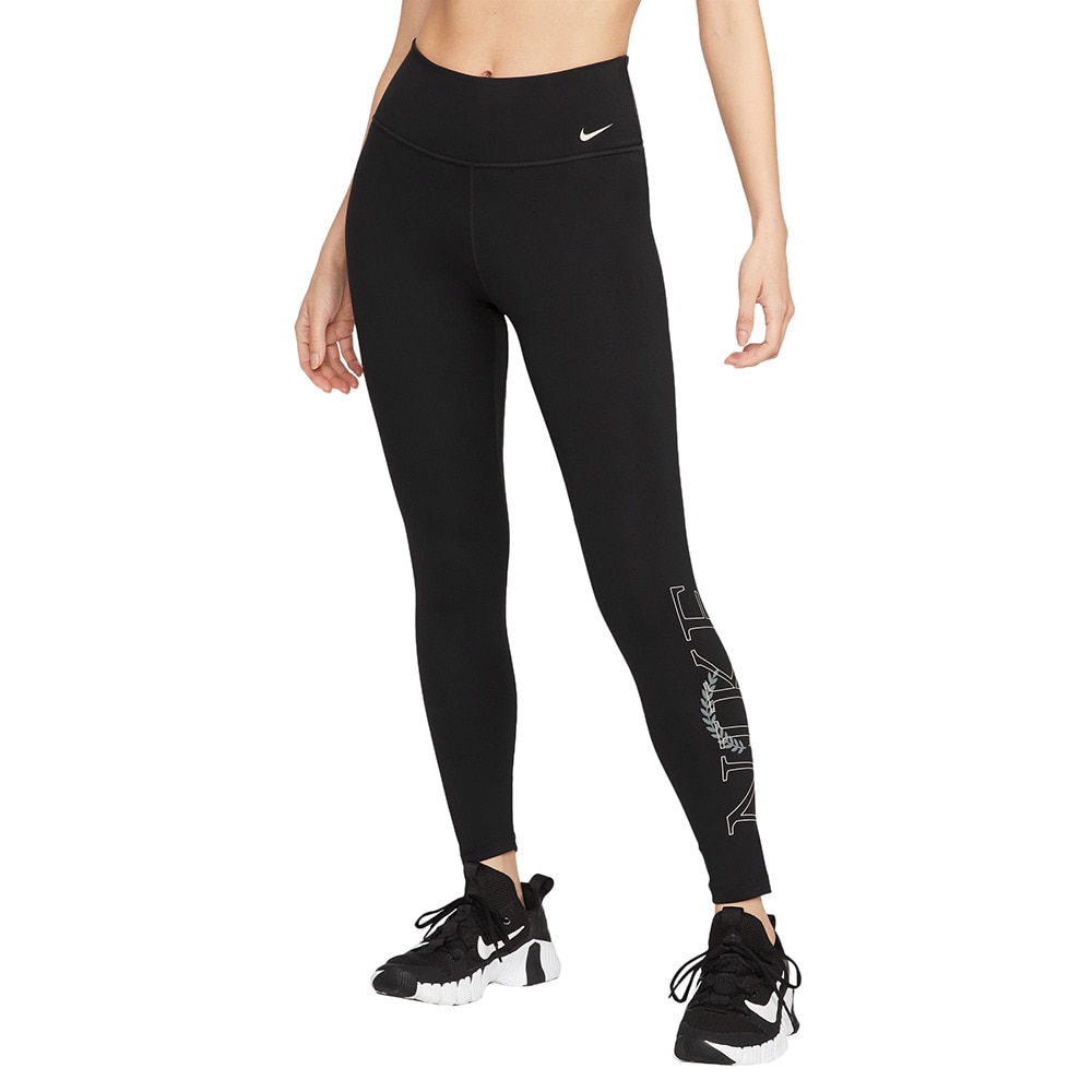 ナイキ（NIKE）（レディース）タイツ レディース ドライフィット ワン MR DX0180-010 スポーツ用品はスーパースポーツゼビオ