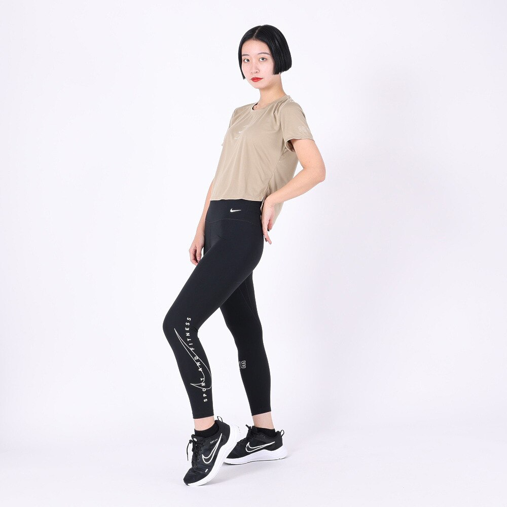 ナイキ（NIKE）（レディース）ワン DRI-FIT HR ハイウエスト7/8グラフィック・レギンス FB5707-010