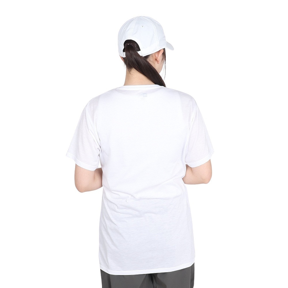 ニューエラ（NEW ERA）（レディース）tシャツ 半袖 パフォーマンスアパレル 吸汗速乾 抗菌 ホワイト 白 ヨガ フィットネスウェア 14121935