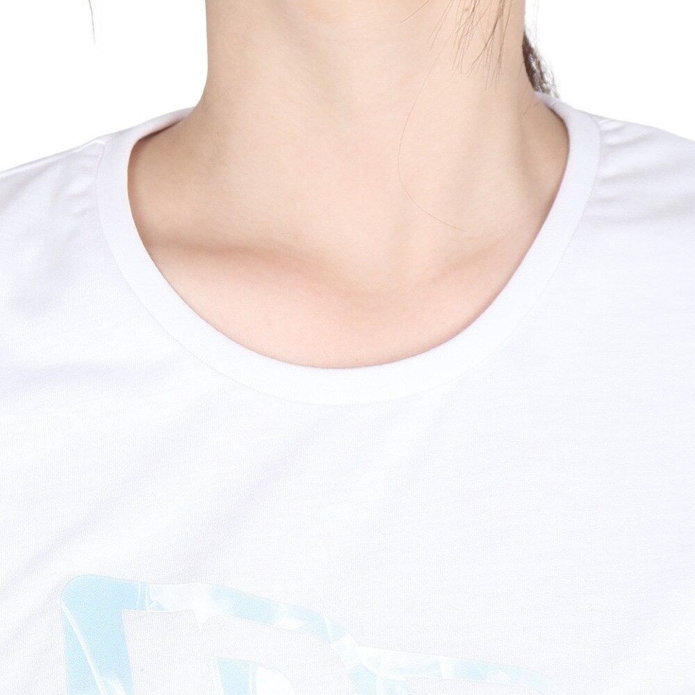 ニューエラ（NEW ERA）（レディース）tシャツ 半袖 パフォーマンスアパレル 吸汗速乾 抗菌 ホワイト 白 ヨガ フィットネスウェア 14121935