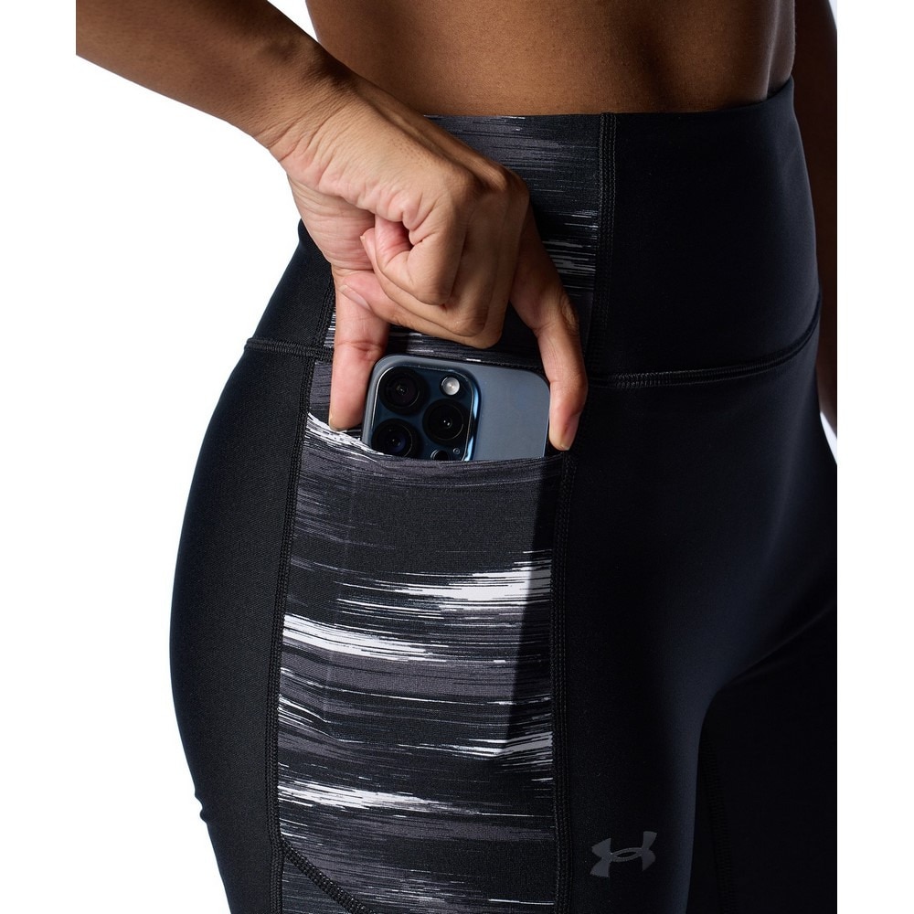 アンダーアーマー（UNDER ARMOUR）（レディース）ヒートギア プリント レギンス 1388177 001