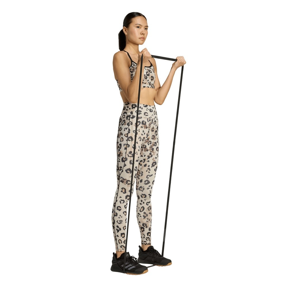 アディダス（adidas）（レディース）Optime エッセンシャルズ フルレングス レギンスプリント KKP88-JY4606