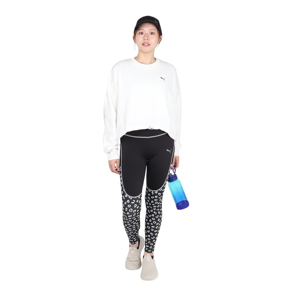 プーマ（PUMA）（レディース）トレーニング トレイン エッジ AOP タイツ 527996 01 BLK