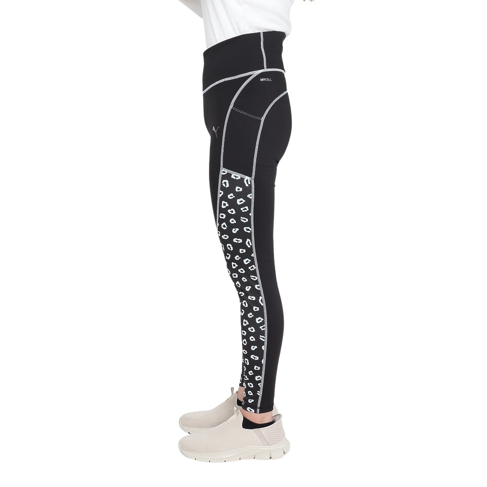プーマ（PUMA）（レディース）トレーニング トレイン エッジ AOP タイツ 527996 01 BLK