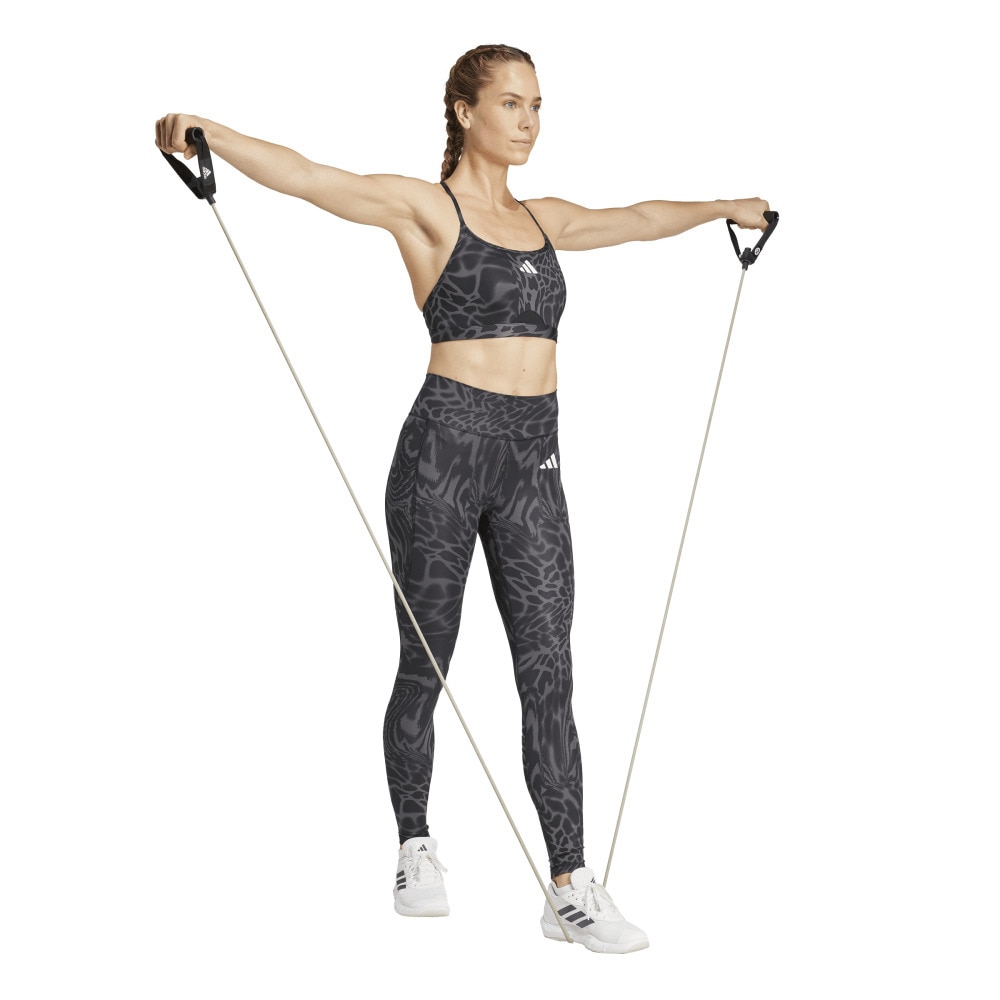 アディダス（adidas）（レディース）Optime エッセンシャルズ スタッシュポケット フルレングスレギンス JWL83-JM9881