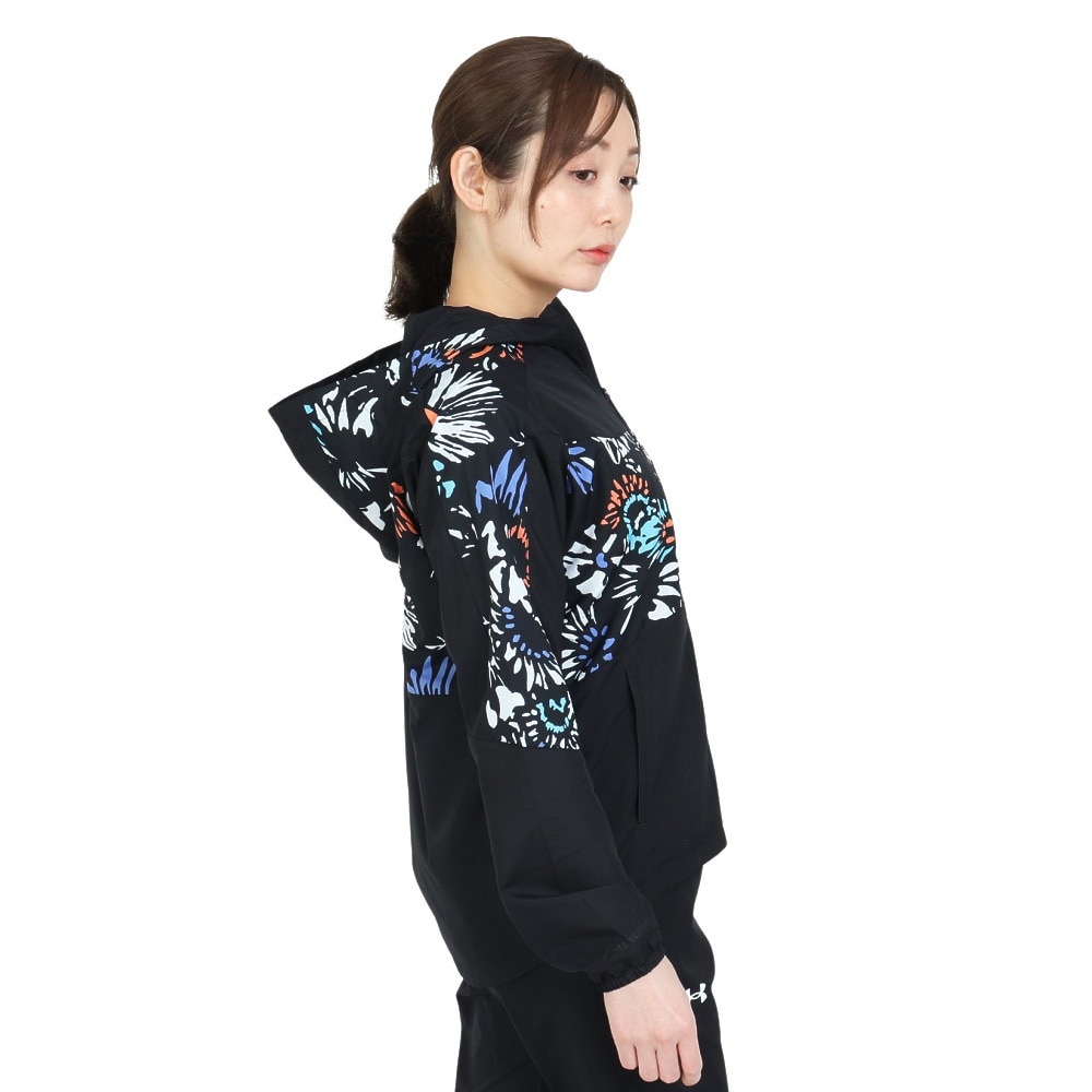 アンダーアーマー（UNDER ARMOUR）（レディース）UAメッシュ ライナー ウーブン フルジップ ジャケット プリント 1378319 001  スポーツ用品はスーパースポーツゼビオ