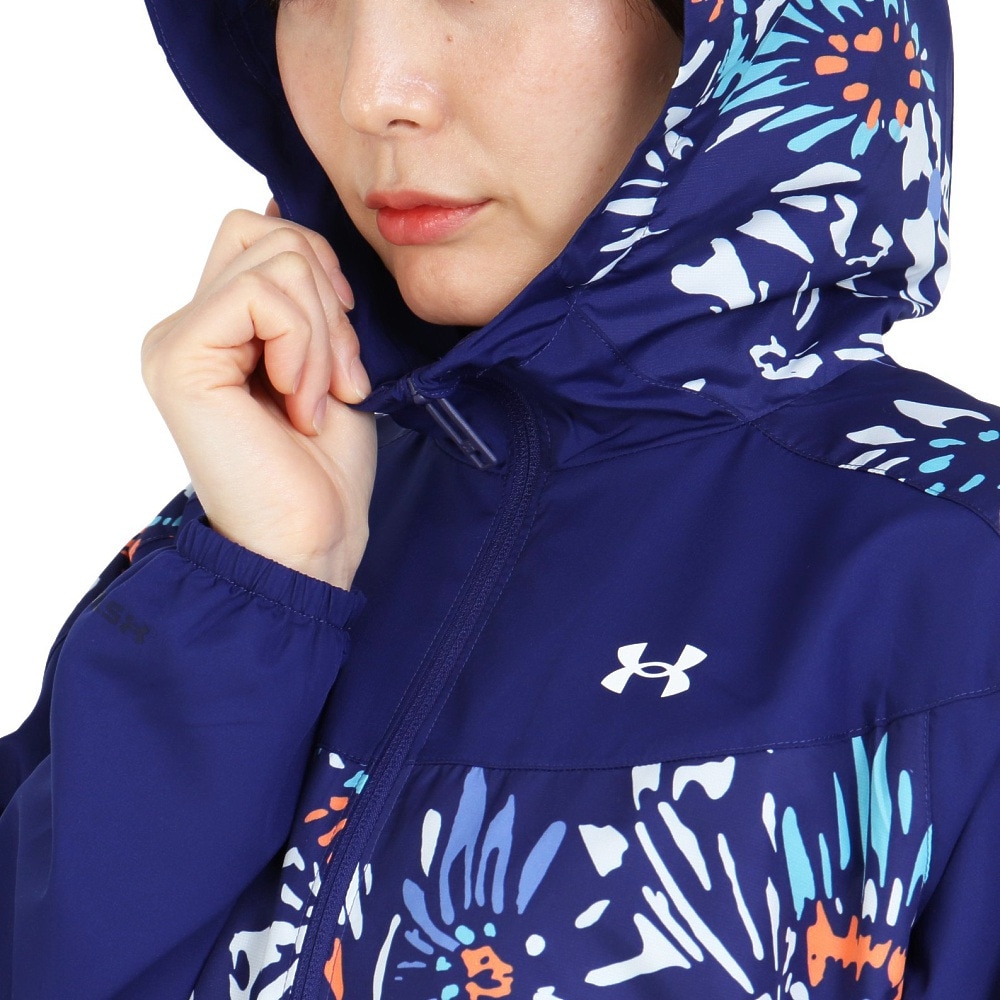 アンダーアーマー（UNDER ARMOUR）（レディース）UAメッシュ ライナー ウーブン フルジップ ジャケット プリント 1378319 468  スポーツ用品はスーパースポーツゼビオ