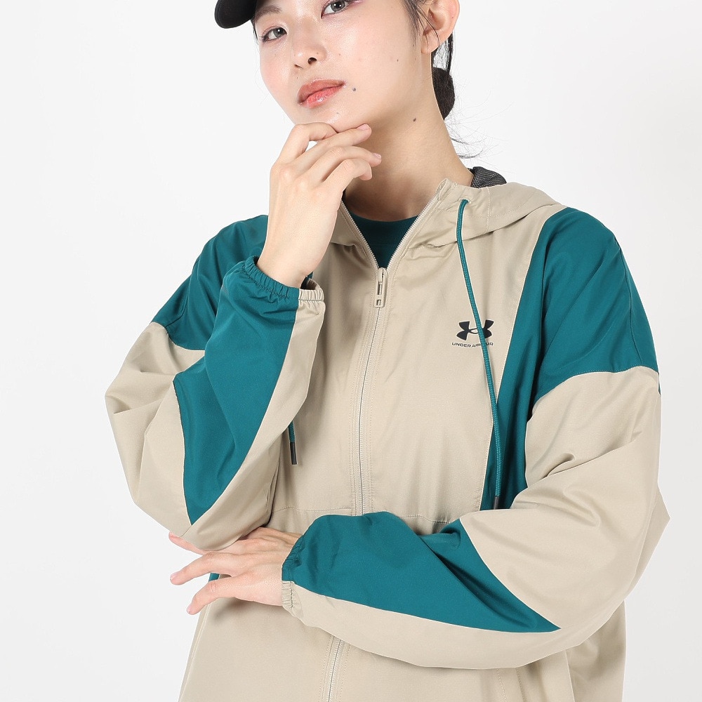 アンダーアーマー（UNDER ARMOUR）（レディース）メッシュ ライナー ウーブン ソリッド ジャケット 1384761 290