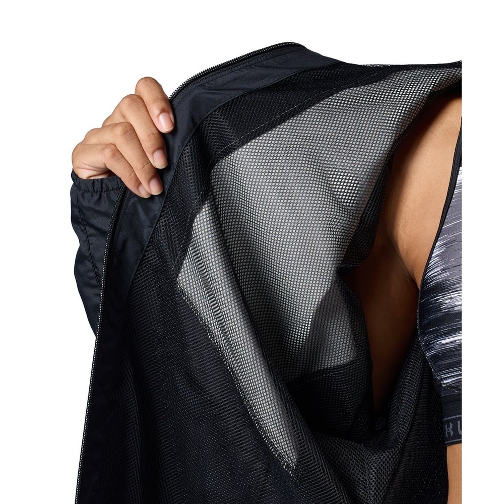 アンダーアーマー（UNDER ARMOUR）（レディース）メッシュ ウーブン フルジップ フーディー 1388194 001