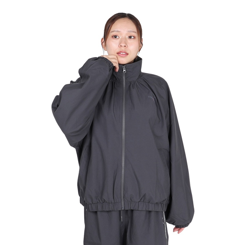 プーマ（PUMA）（レディース）トレーニング トレイン エッジ ウラメッシュライナー ウーブン ジャケット 527989 44 BLK