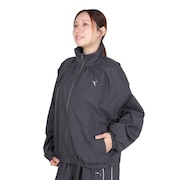 (レディース)トレーニング トレイン エッジ ウラメッシュライナー ウーブン ジャケット 527989 44 BLK