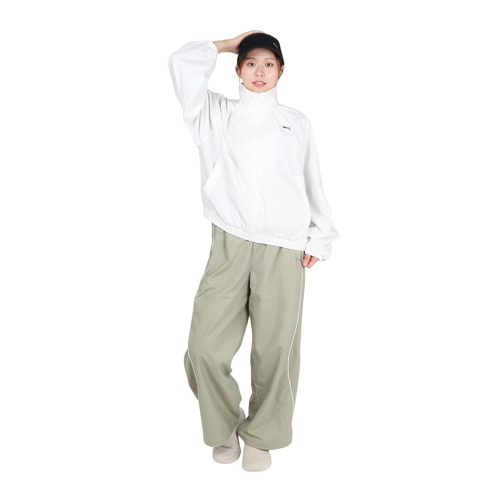 プーマ（PUMA）（レディース）トレーニング トレイン エッジ ウラメッシュライナー ウーブン ジャケット 527989 87 OWHT