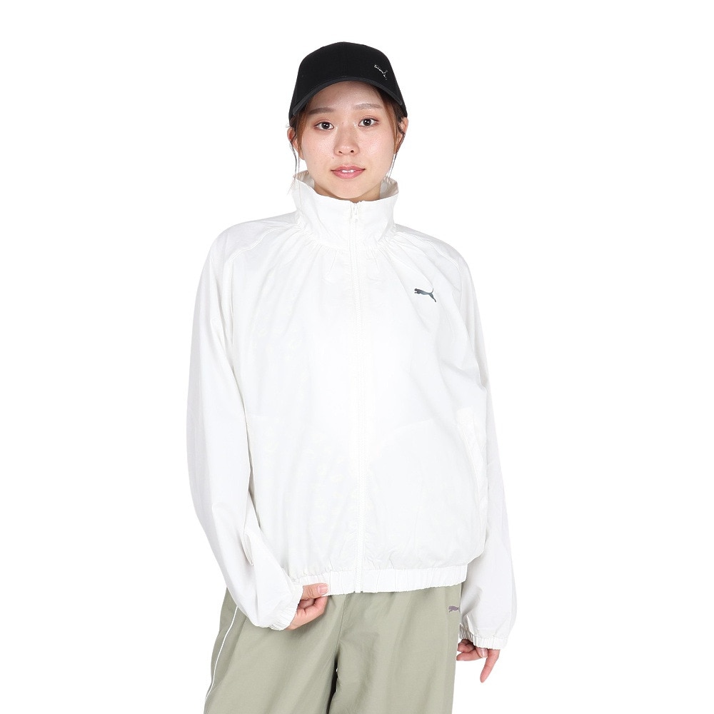 プーマ（PUMA）（レディース）トレーニング トレイン エッジ ウラメッシュライナー ウーブン ジャケット 527989 87 OWHT