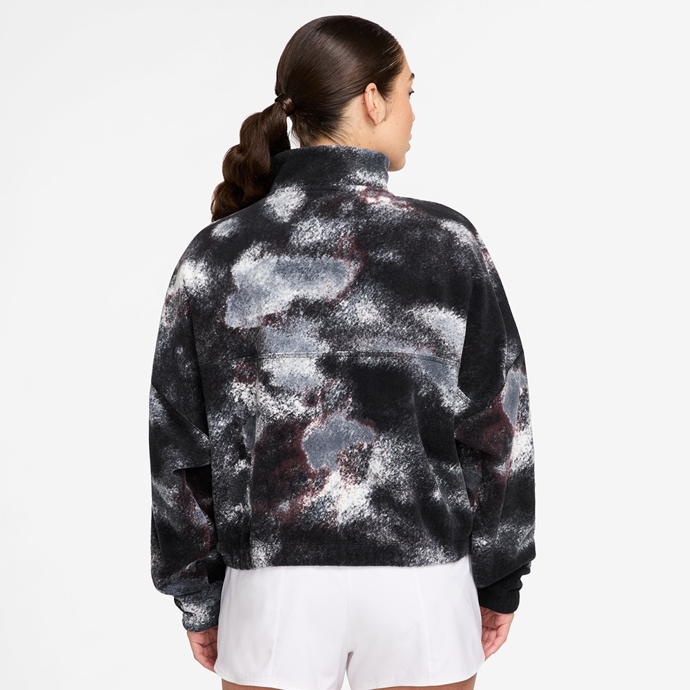 ナイキ（NIKE）（レディース）Therma-FIT オーバーサイズド 1/2ジップ フリース プリント トップ FZ6970-010