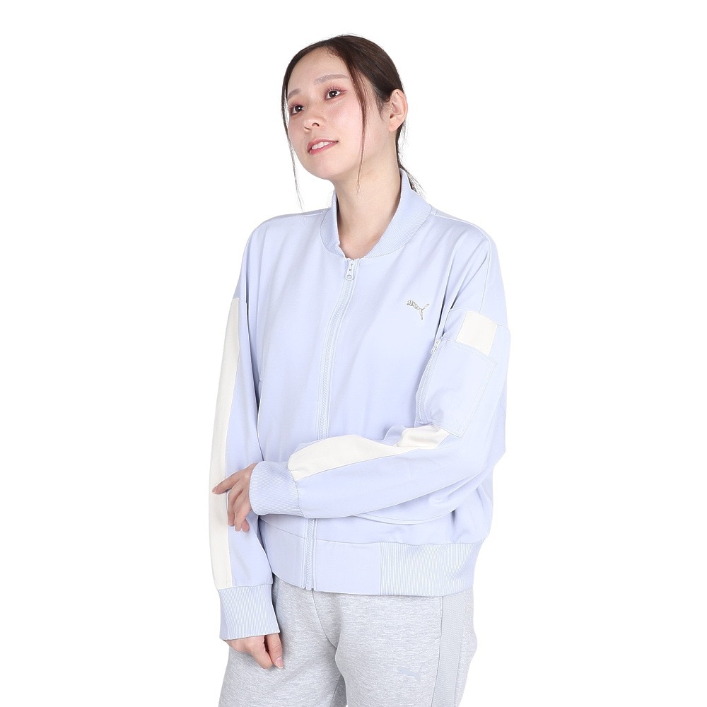 プーマ（PUMA）（レディース）トレーニング トレイン エッジ ニットジャケット 527017 47 LVD