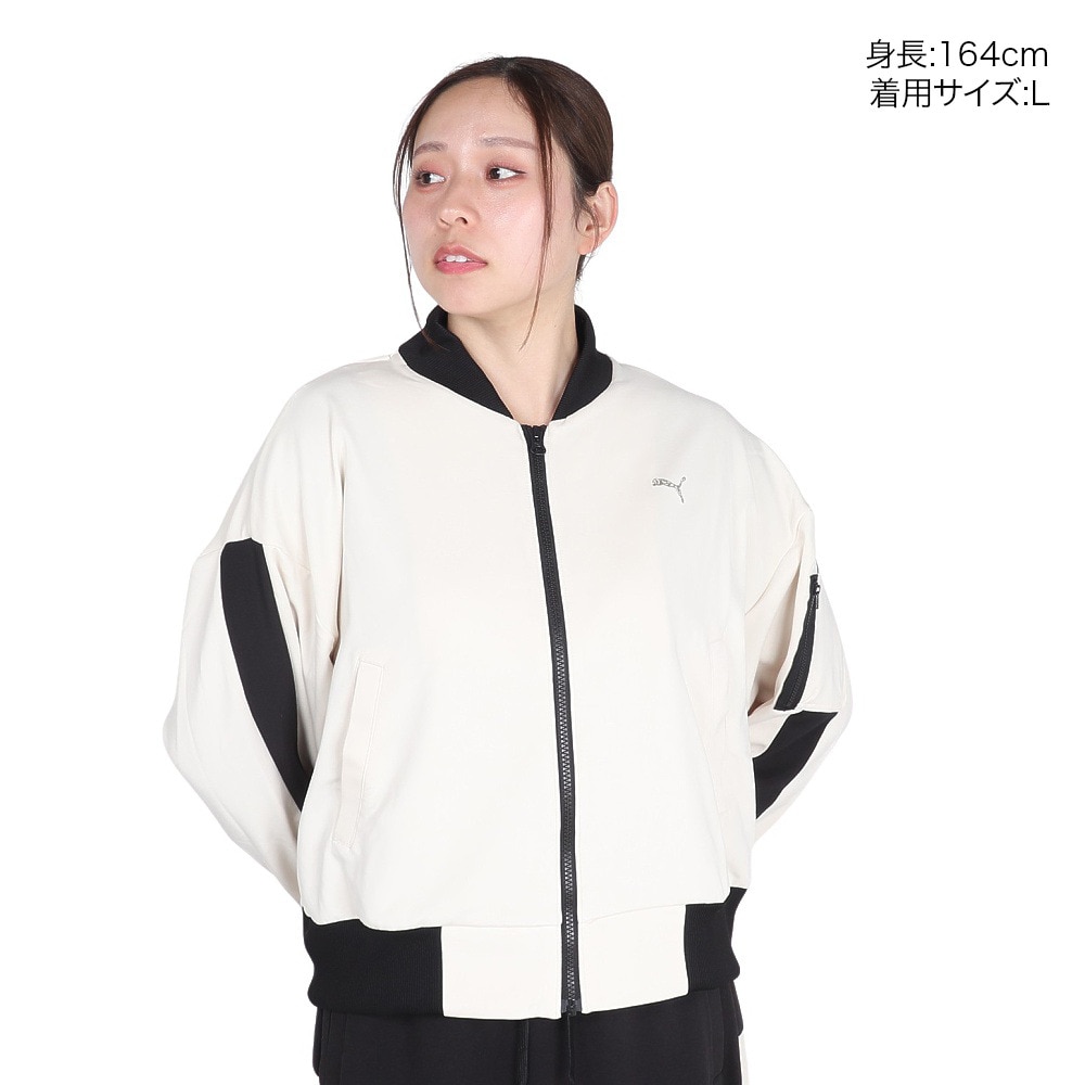 プーマ（PUMA）（レディース）トレーニング トレイン エッジ ニットジャケット 527017 87 BEG