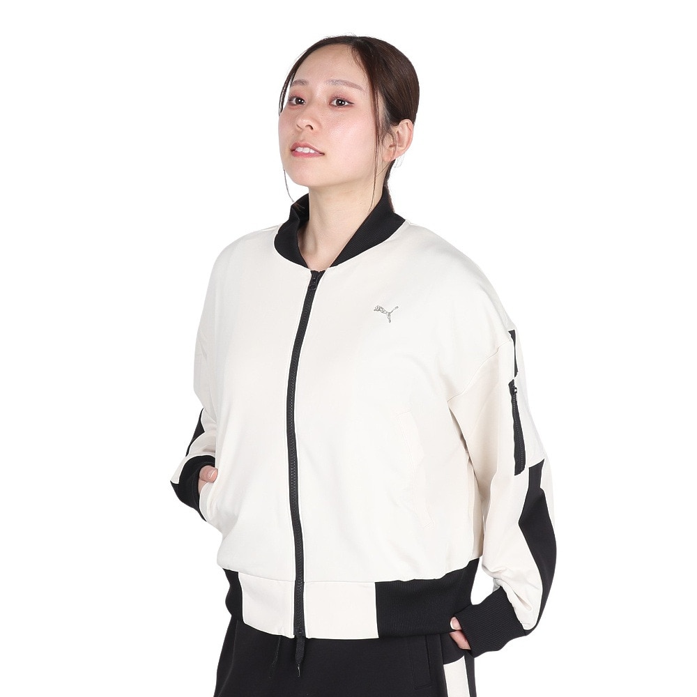 プーマ（PUMA）（レディース）トレーニング トレイン エッジ ニットジャケット 527017 87 BEG