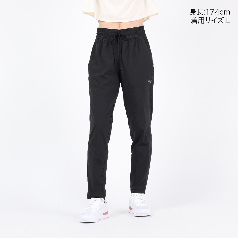 プーマ（PUMA）（レディース）スタジオ テーパード ウーブンパンツ 521923 01 BLK