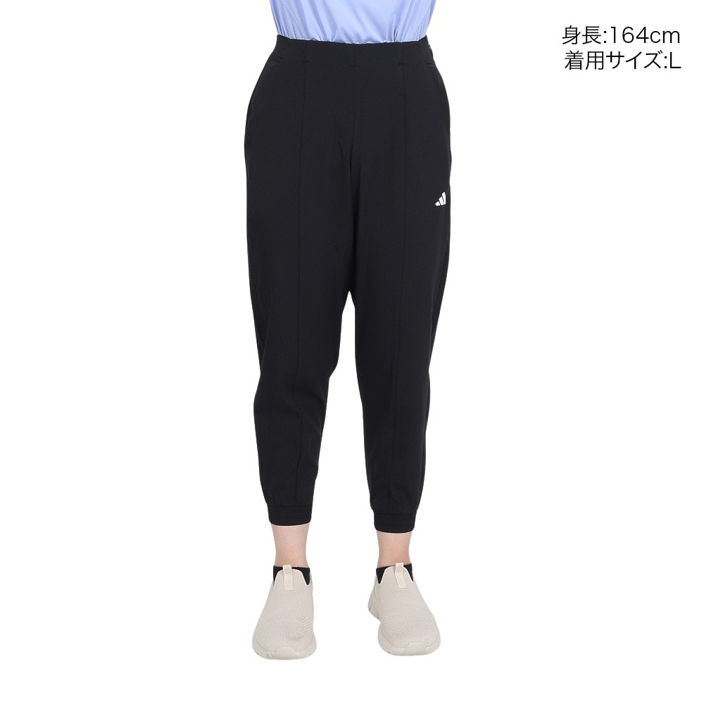 アディダス（adidas）（レディース）AEROREADY トレイン エッセンシャルズ ミニマル ロゴ ウーブンパンツ HAT74-IJ5923