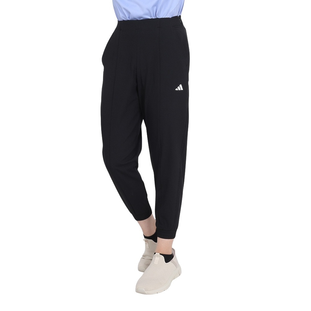アディダス（adidas）（レディース）AEROREADY トレイン エッセンシャルズ ミニマル ロゴ ウーブンパンツ HAT74-IJ5923
