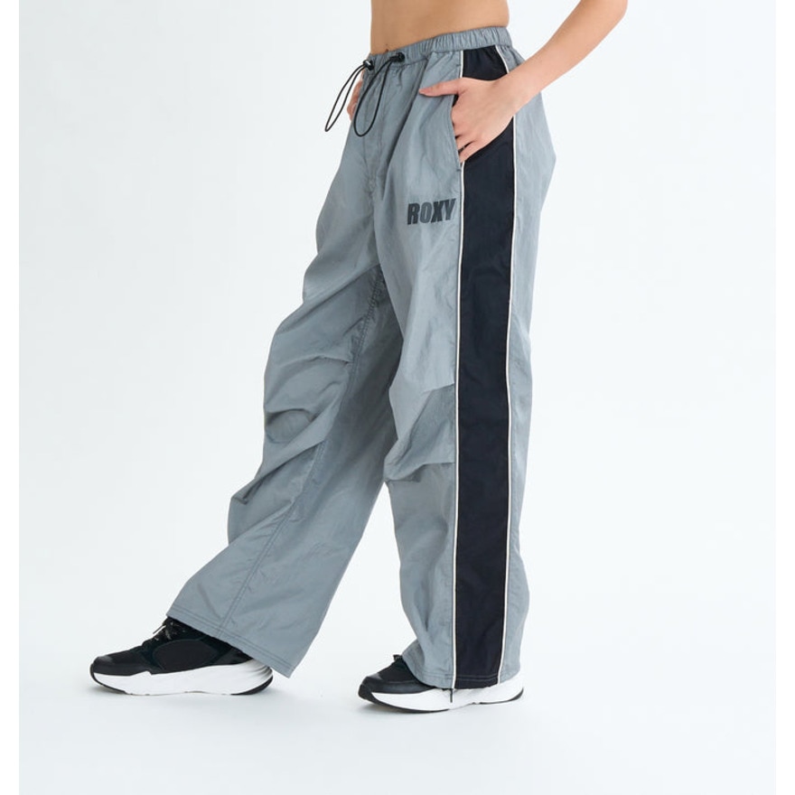 ロキシー（ROXY）（レディース）NAIL IT PARACHUTE PANTS フィットネス ロングパラシュートパンツ 25FWRPT254543GRY