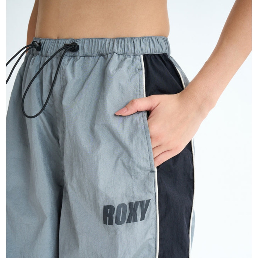 ロキシー（ROXY）（レディース）NAIL IT PARACHUTE PANTS フィットネス ロングパラシュートパンツ 25FWRPT254543GRY