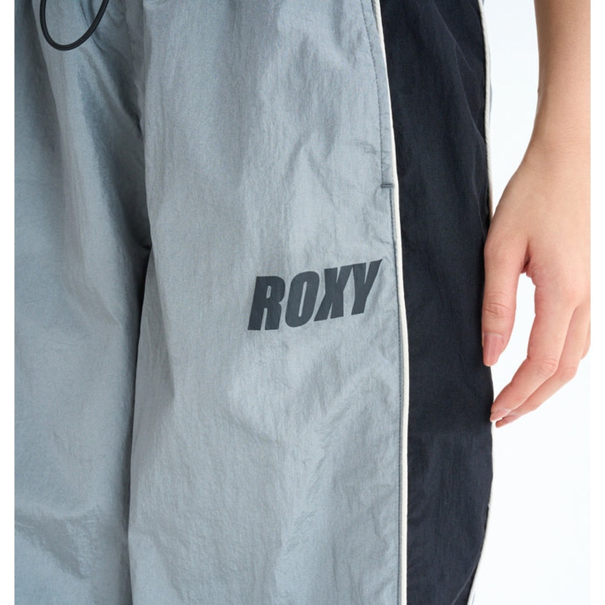 ロキシー（ROXY）（レディース）NAIL IT PARACHUTE PANTS フィットネス ロングパラシュートパンツ 25FWRPT254543GRY