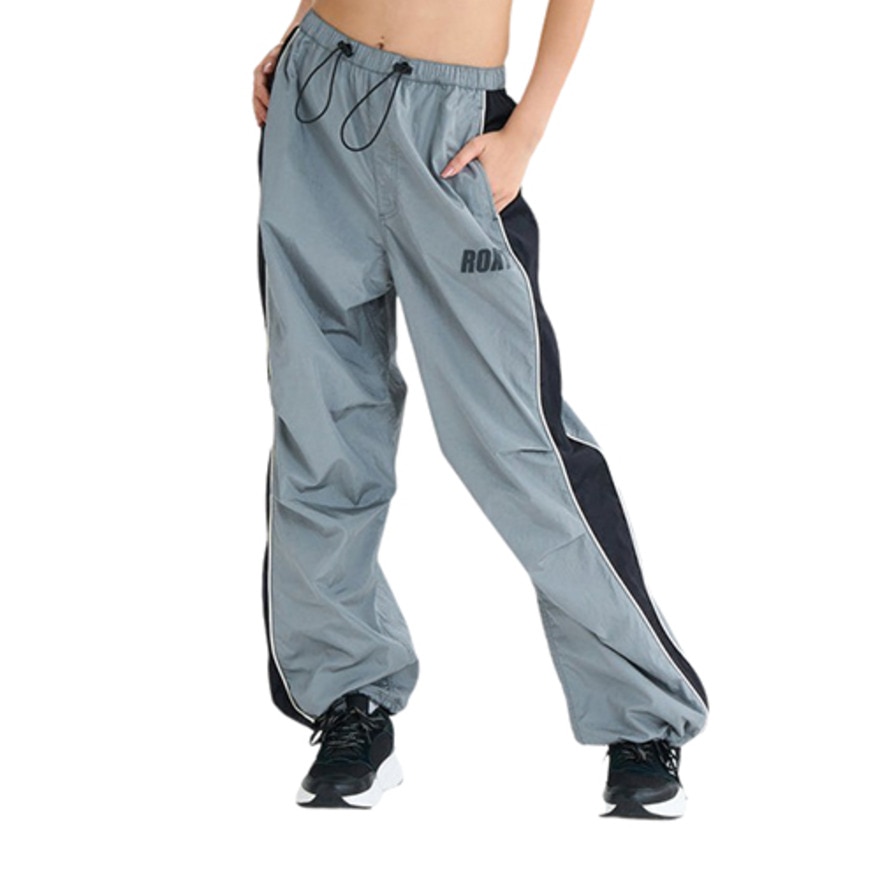 ロキシー（ROXY）（レディース）NAIL IT PARACHUTE PANTS フィットネス ロングパラシュートパンツ 25FWRPT254543GRY