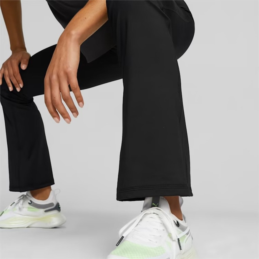 プーマ（PUMA）（レディース）ロゴ LOVE ブーツカット タイツ 524631 01 BLK