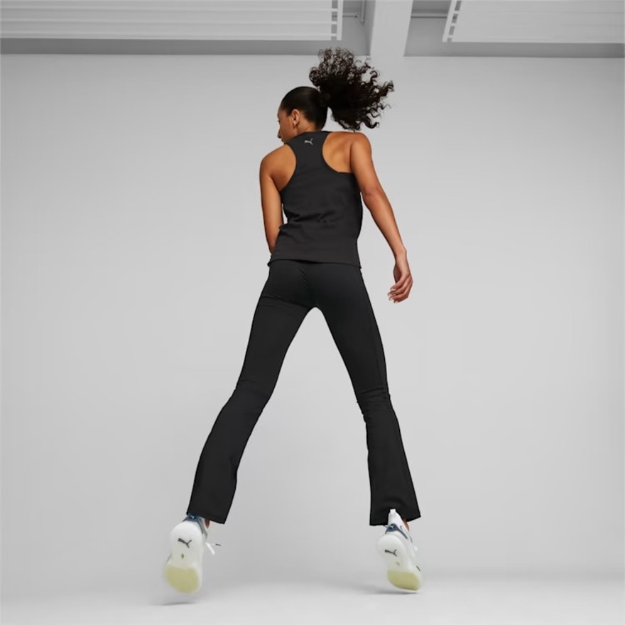 プーマ（PUMA）（レディース）ロゴ LOVE ブーツカット タイツ 524631 01 BLK