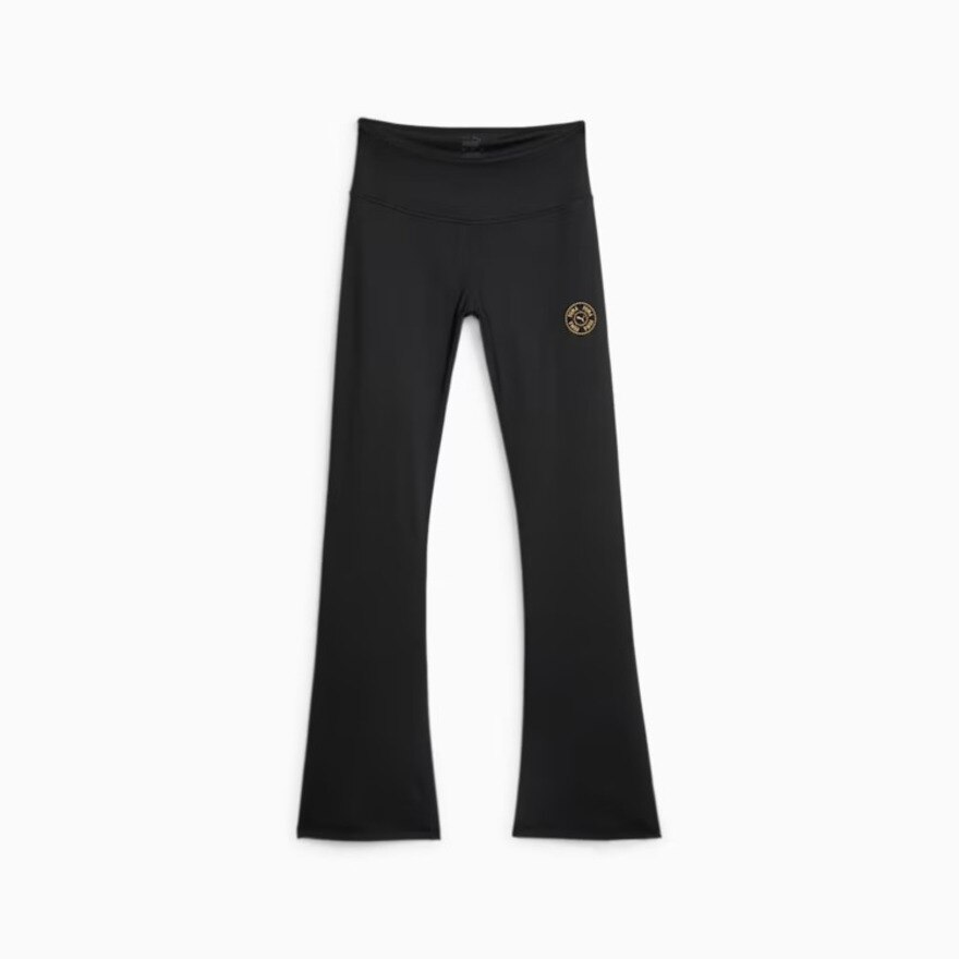 プーマ（PUMA）（レディース）ロゴ LOVE ブーツカット タイツ 524631 01 BLK