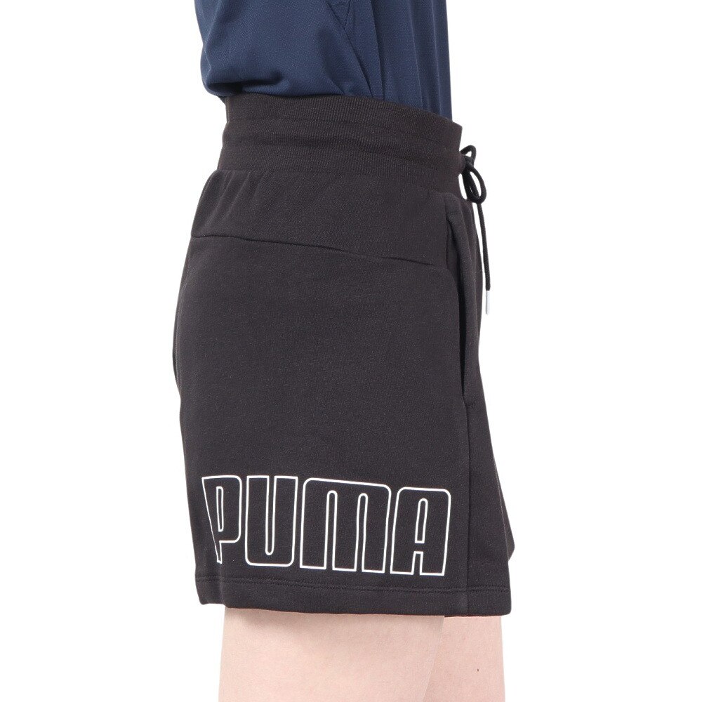プーマ（PUMA）（レディース）パンツ レディース PUMA POWER カラーブロック ショーツ 675583 01 BLK